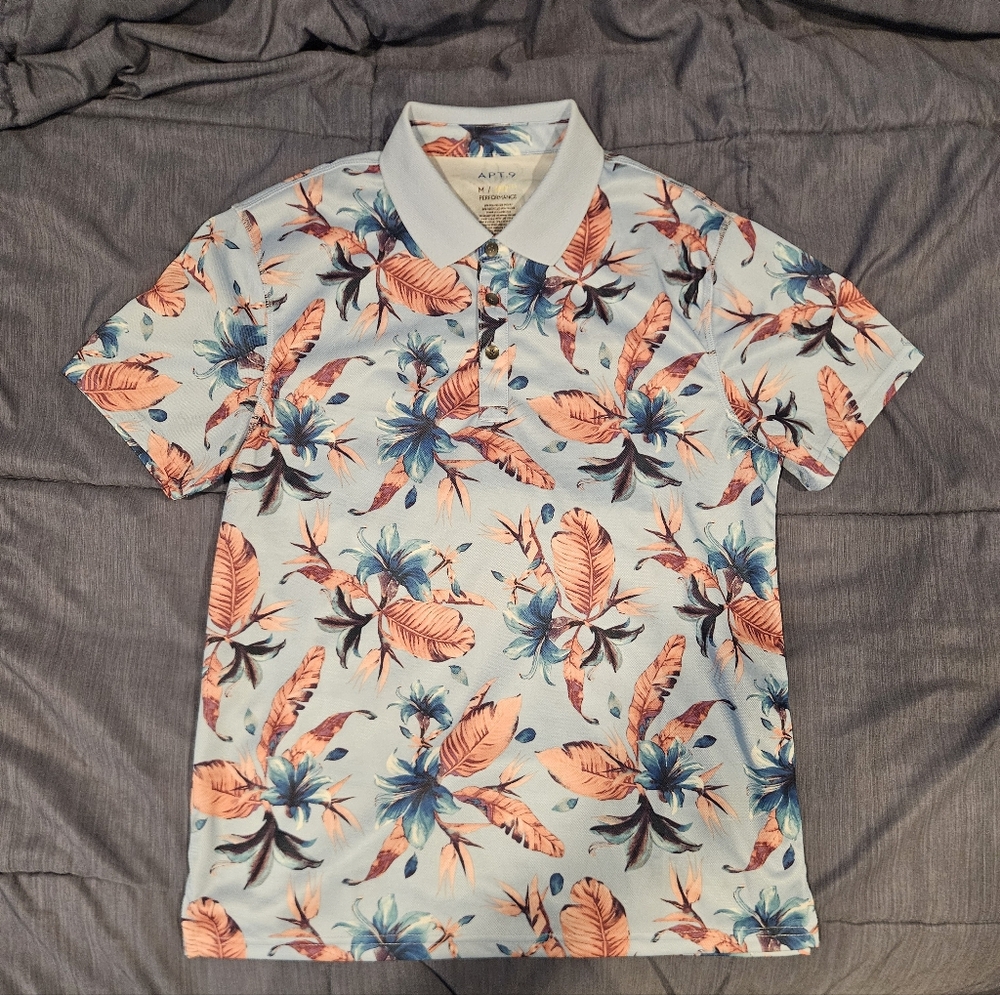 Apt. 9 Men's Floral Polo Shirt